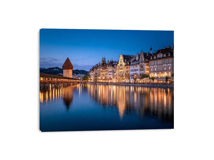 Lucerne Bridge Reflections