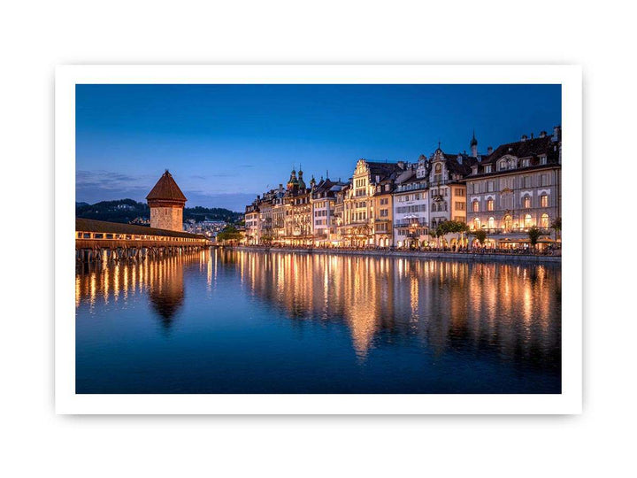 Lucerne Bridge Reflections