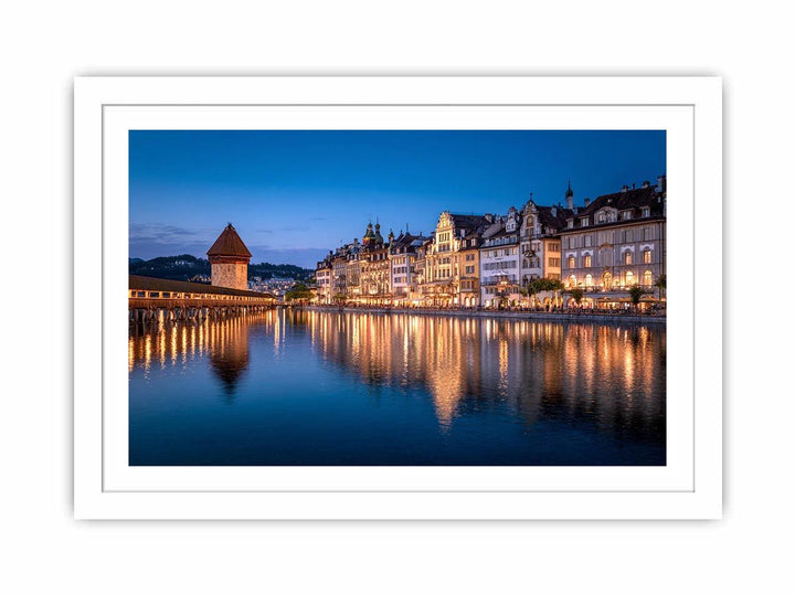 Lucerne Bridge Reflections