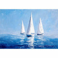 Sailboats in Blue water