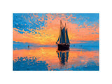 Sunetset Sailing artwork preview