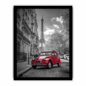 Red Car in Paris