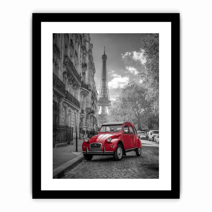 Red Car in Paris