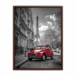 Red Car in Paris