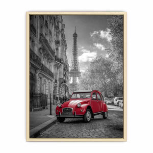 Red Car in Paris