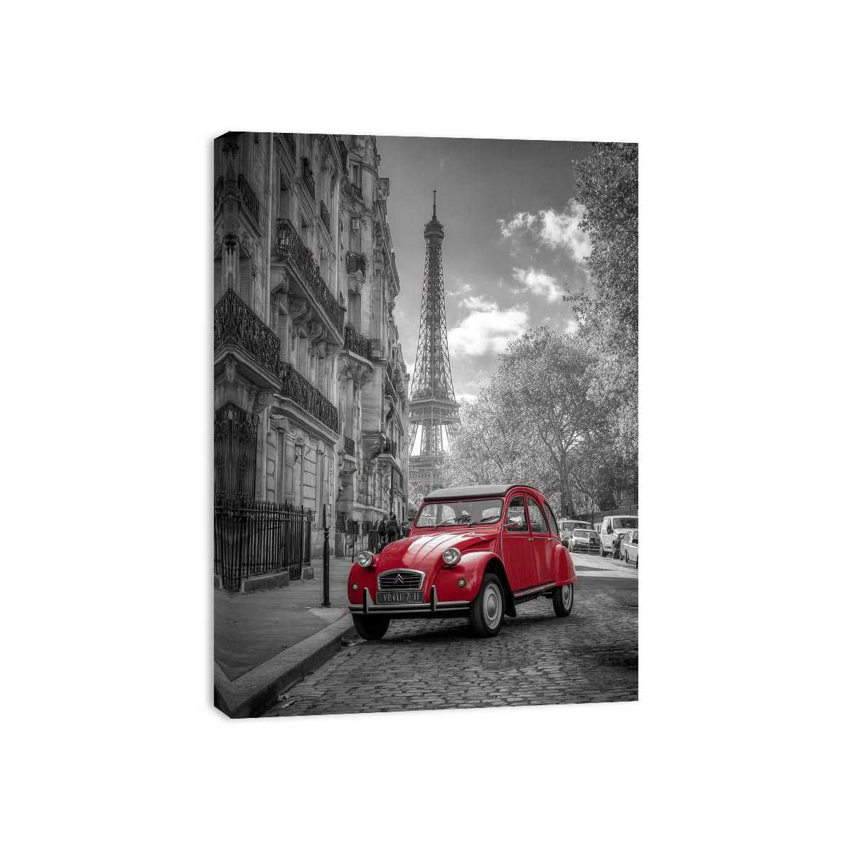Red Car in Paris