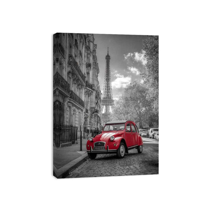 Red Car in Paris