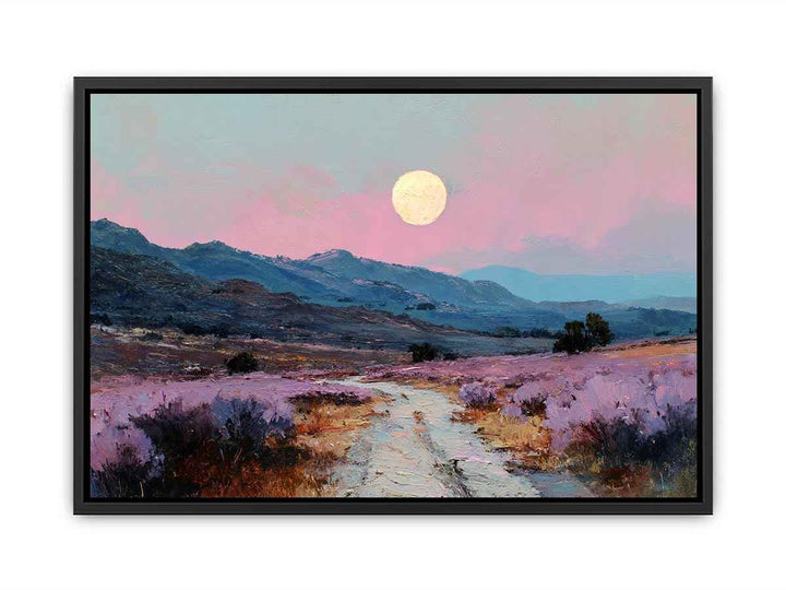 Moonlit Lavender Fields