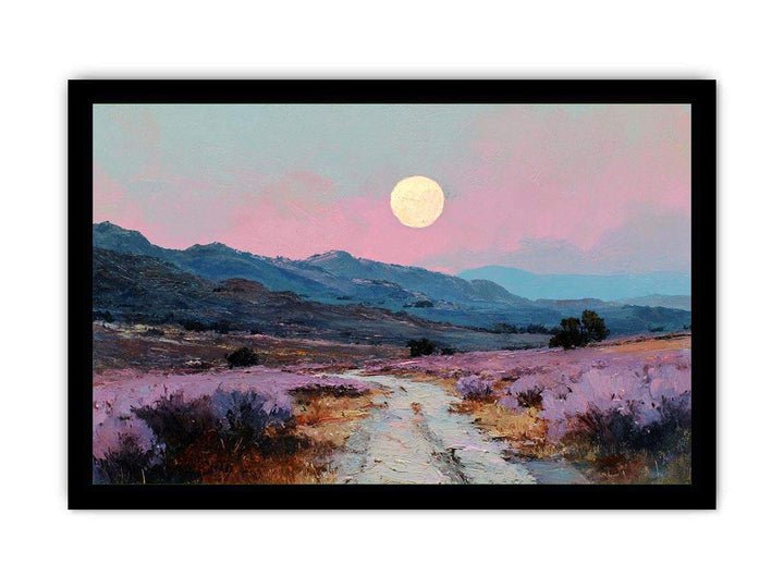 Moonlit Lavender Fields