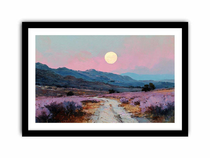 Moonlit Lavender Fields