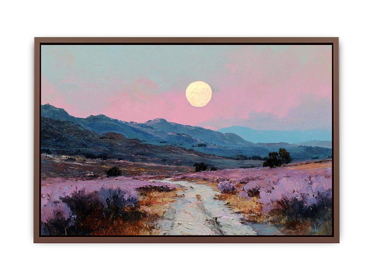 Moonlit Lavender Fields