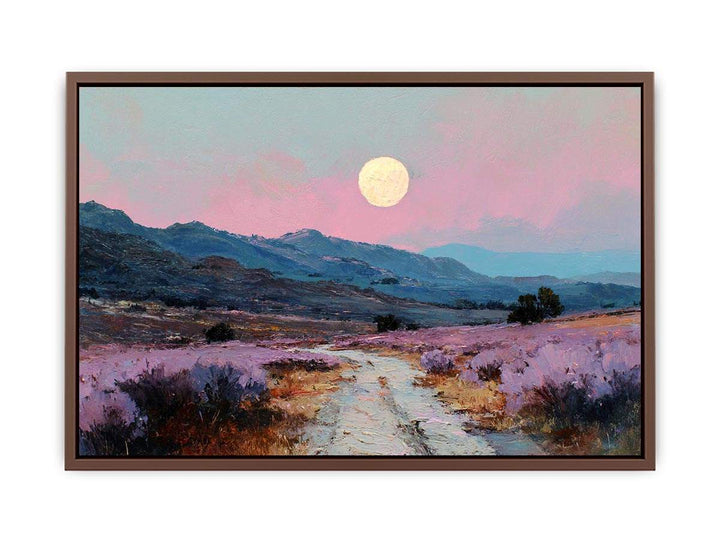 Moonlit Lavender Fields