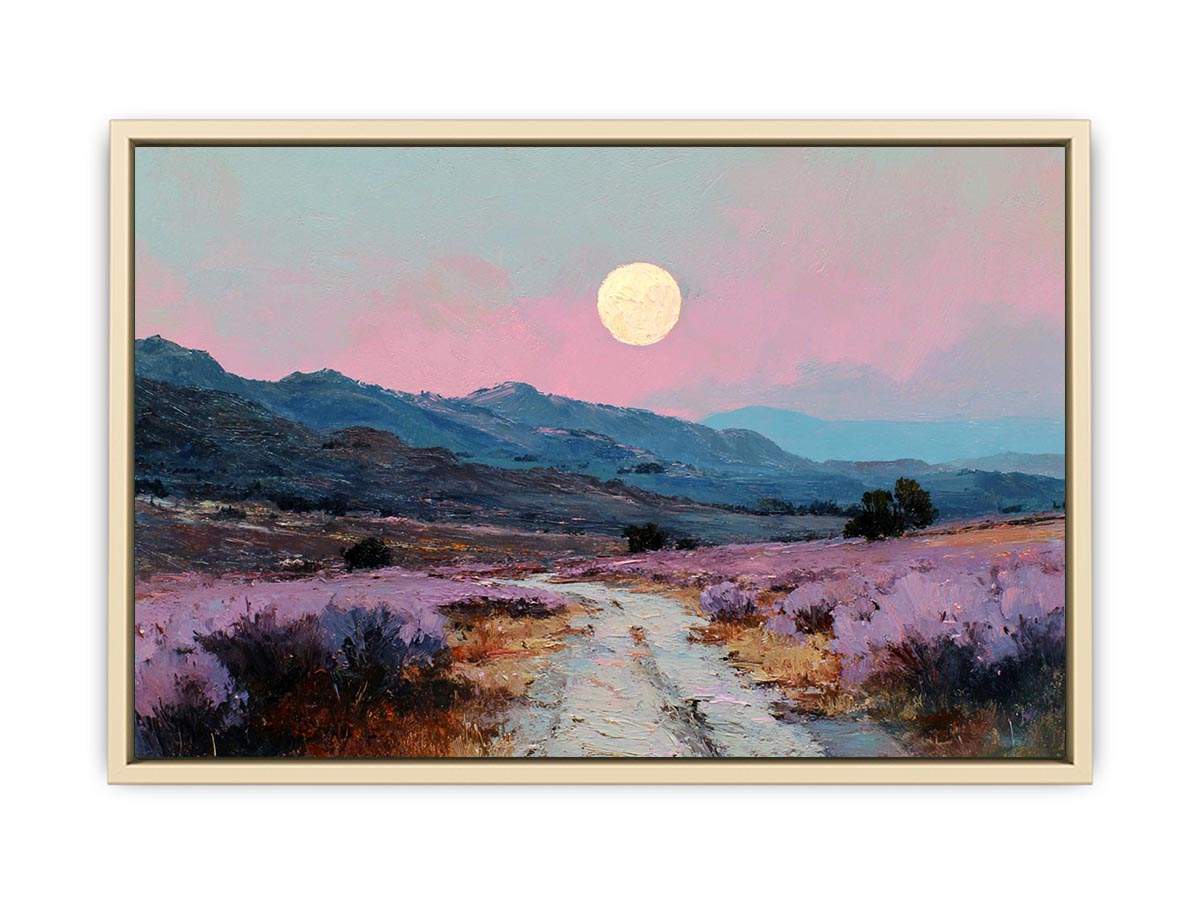 Moonlit Lavender Fields