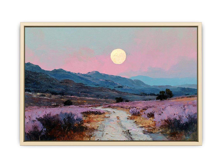Moonlit Lavender Fields