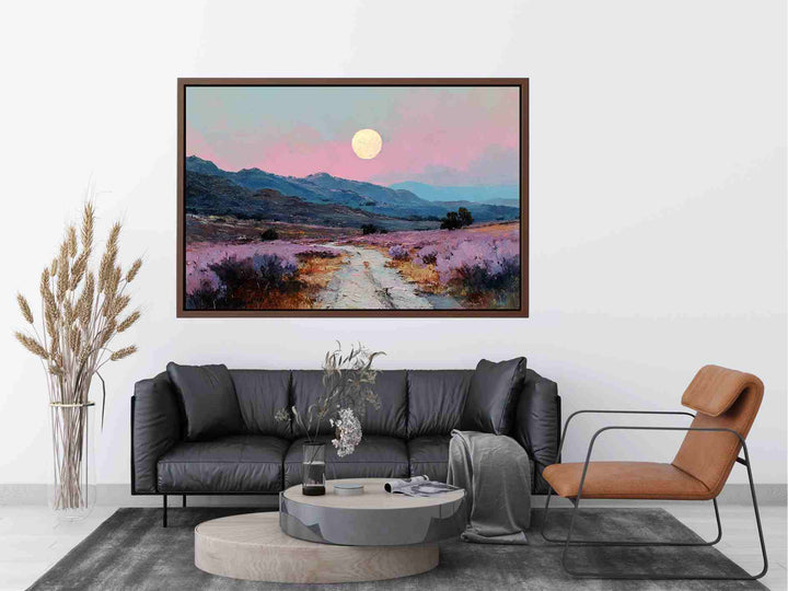 Moonlit Lavender Fields