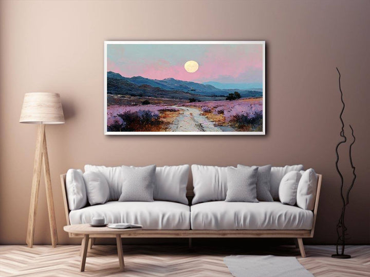 Moonlit Lavender Fields