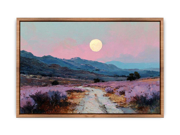 Moonlit Lavender Fields