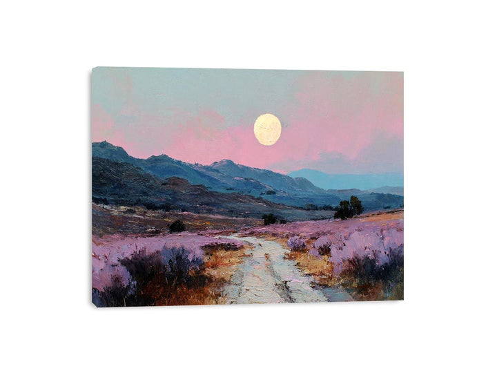 Moonlit Lavender Fields