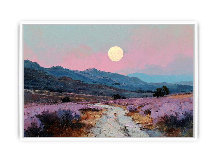Moonlit Lavender Fields