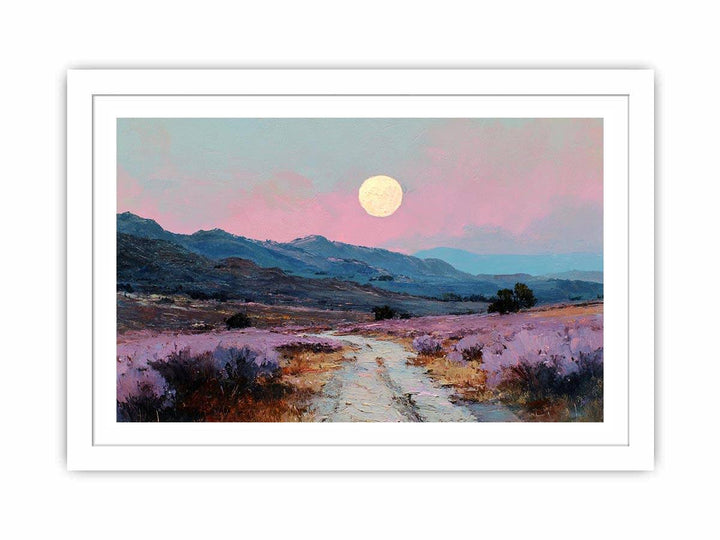 Moonlit Lavender Fields