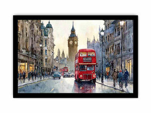 Watercolor London Cityscape