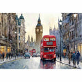 Watercolor London Cityscape