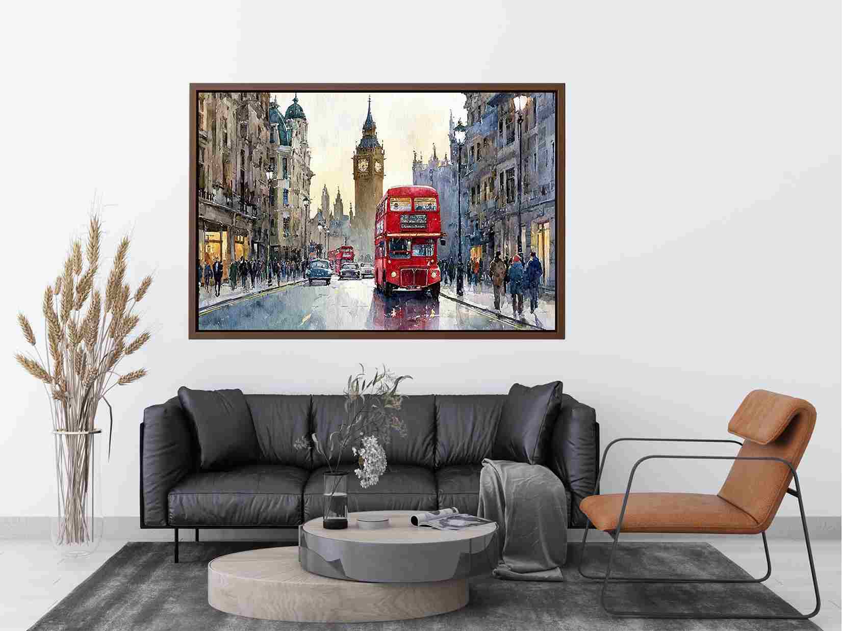 Watercolor London Cityscape