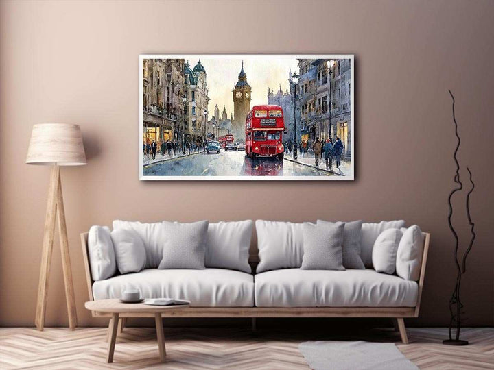 Watercolor London Cityscape