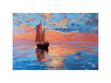Vintage sailboat artwork preview