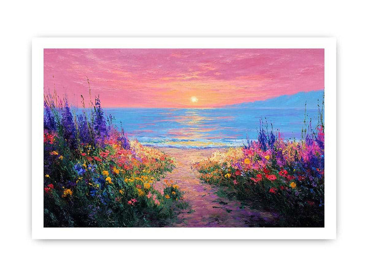 Ocean Bloom Sunset