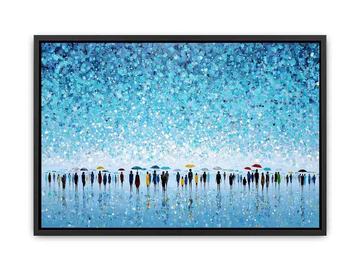 Abstract Umbrella Scene