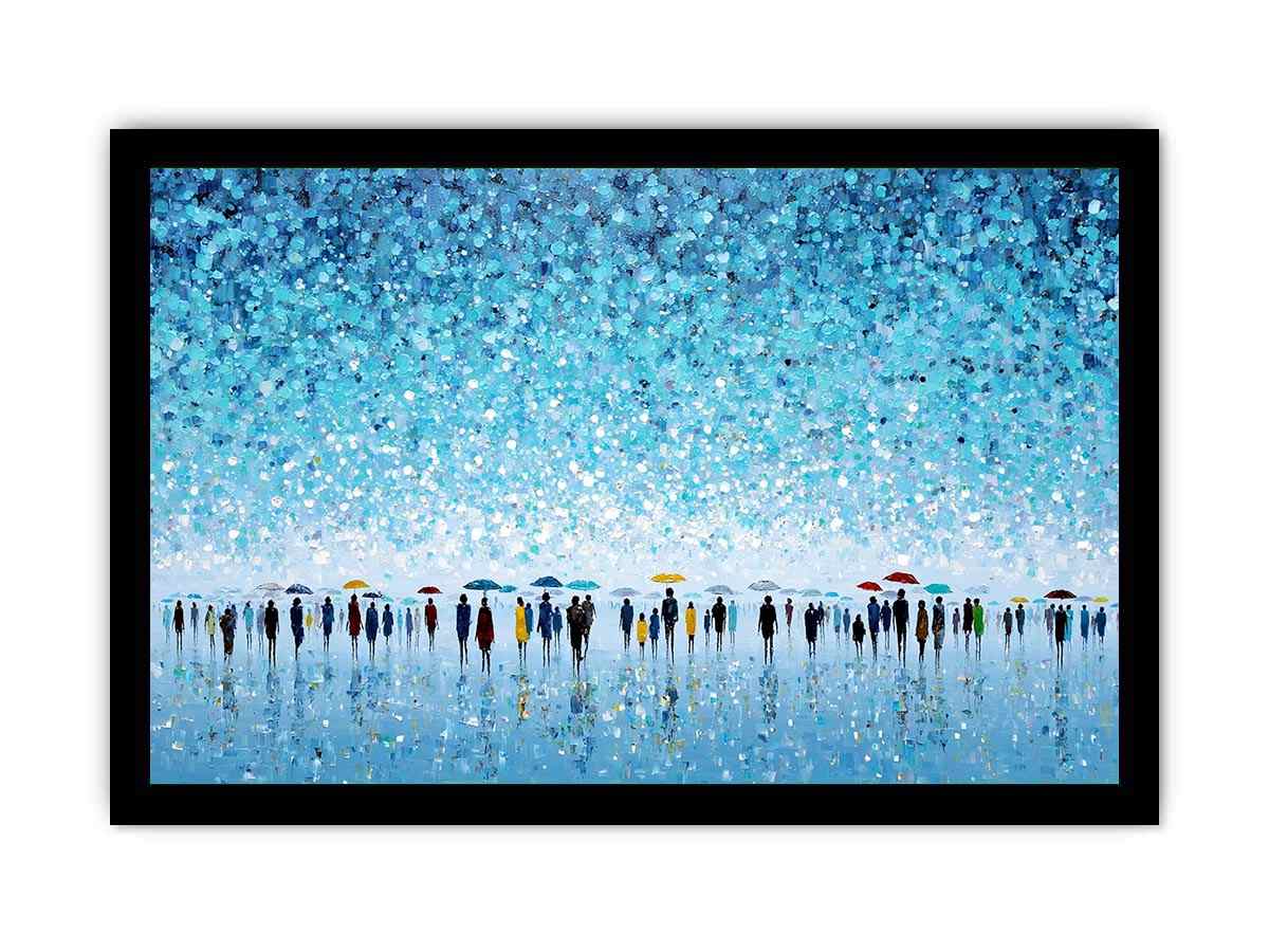 Abstract Umbrella Scene