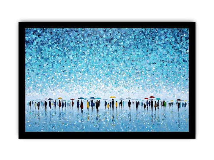 Abstract Umbrella Scene