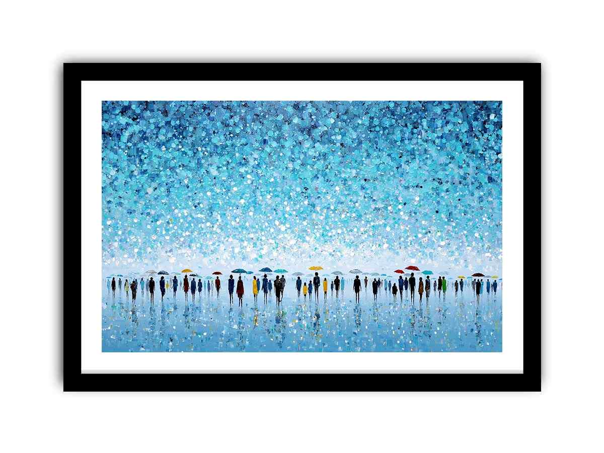 Abstract Umbrella Scene