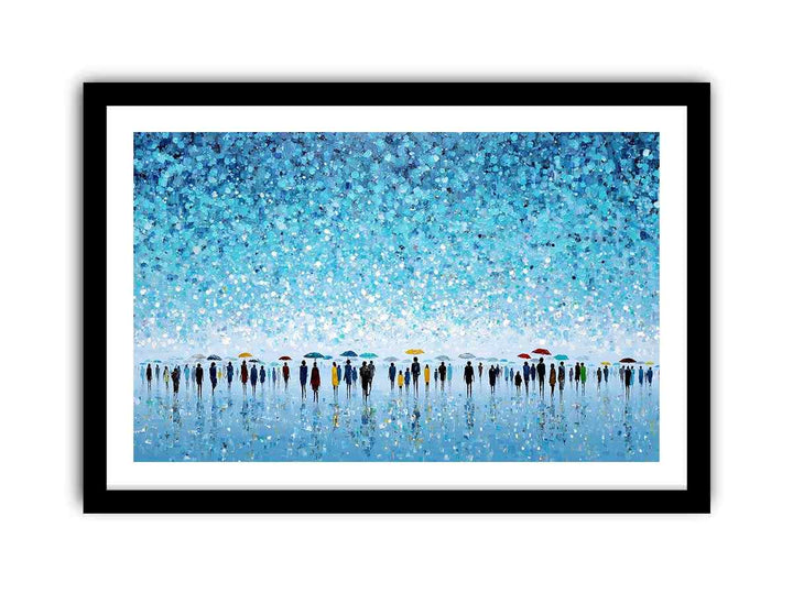 Abstract Umbrella Scene