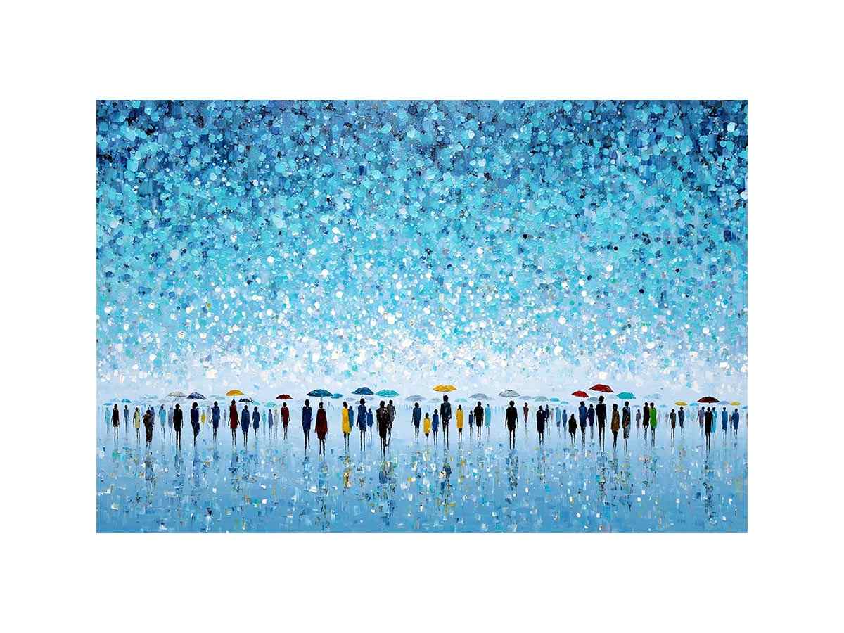 Abstract Umbrella Scene