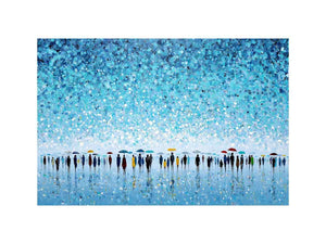 Abstract Umbrella Scene