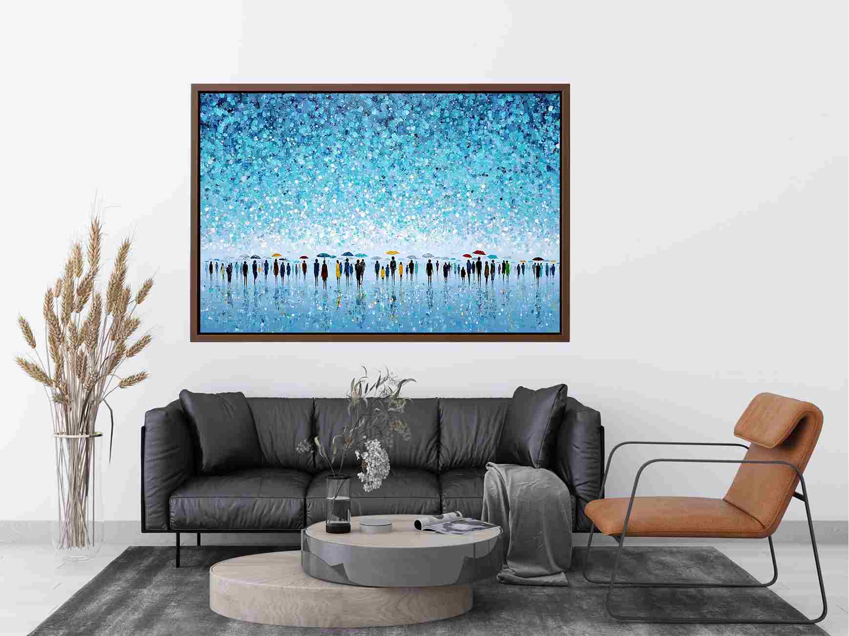 Abstract Umbrella Scene