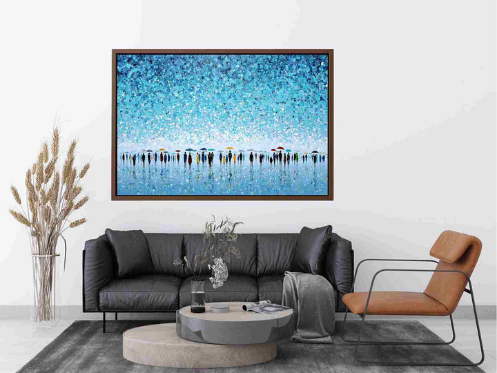 Abstract Umbrella Scene