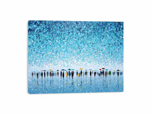 Abstract Umbrella Scene