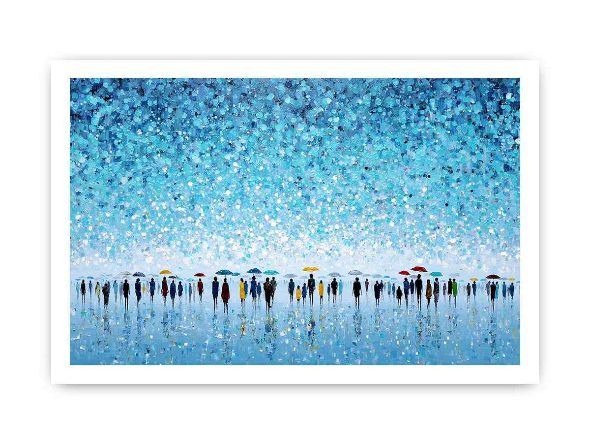 Abstract Umbrella Scene