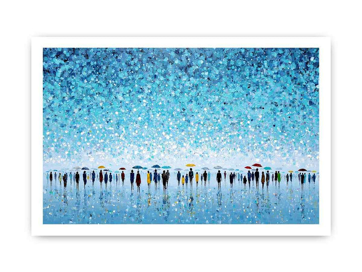 Abstract Umbrella Scene