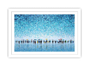 Abstract Umbrella Scene