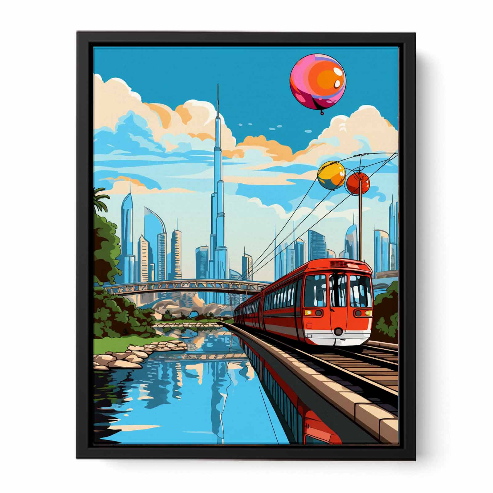 Dubai Pop Art Poster