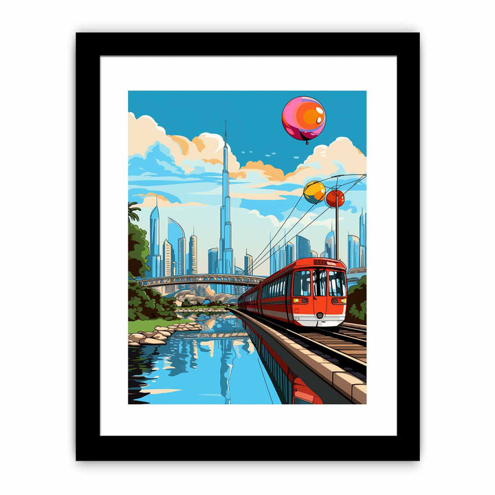Dubai Pop Art Poster