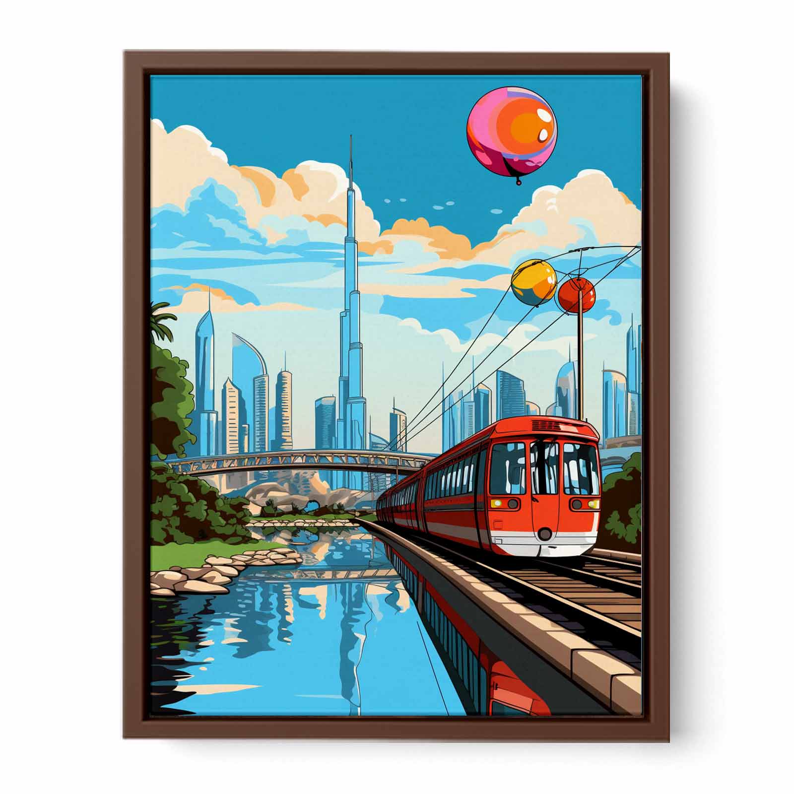 Dubai Pop Art Poster
