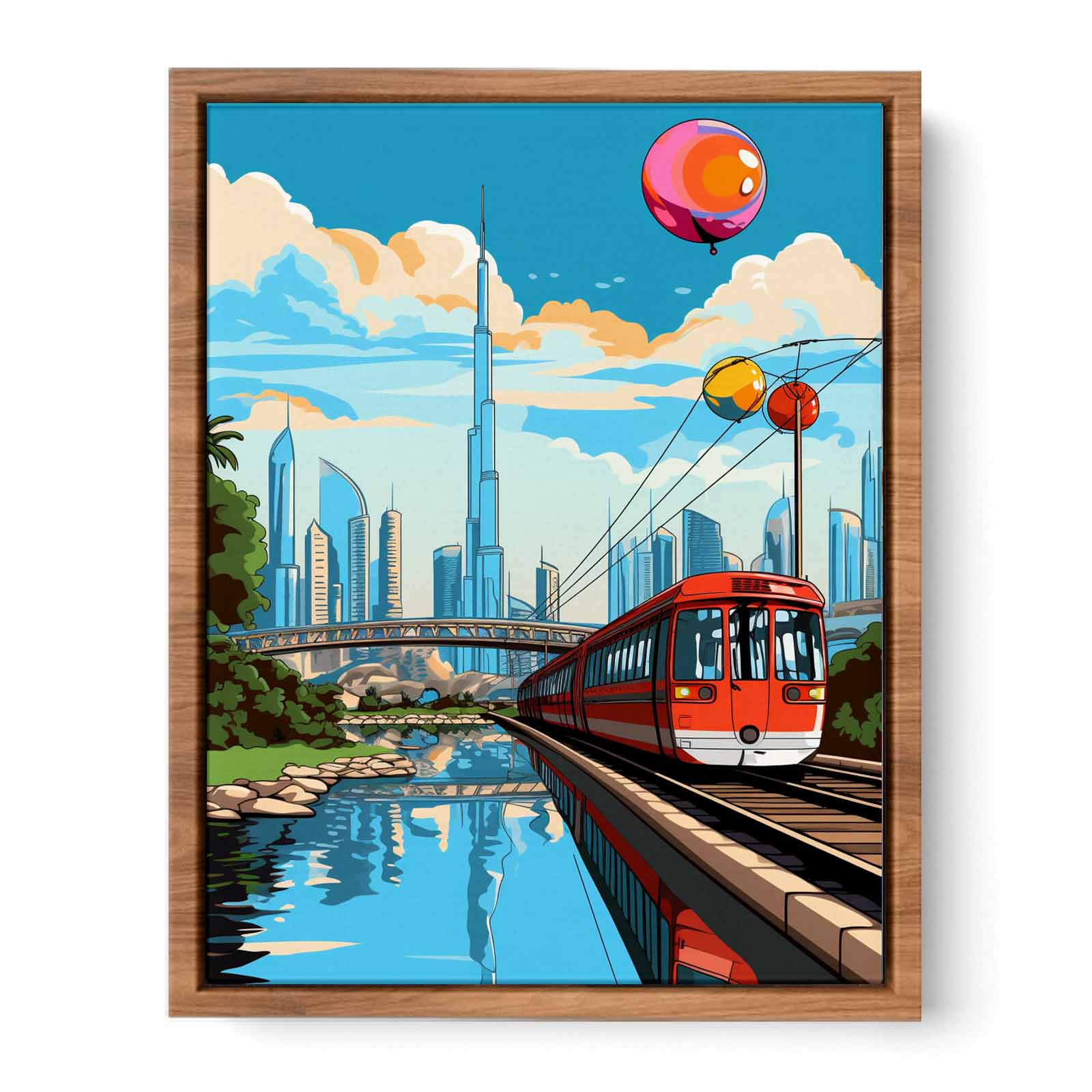 Dubai Pop Art Poster