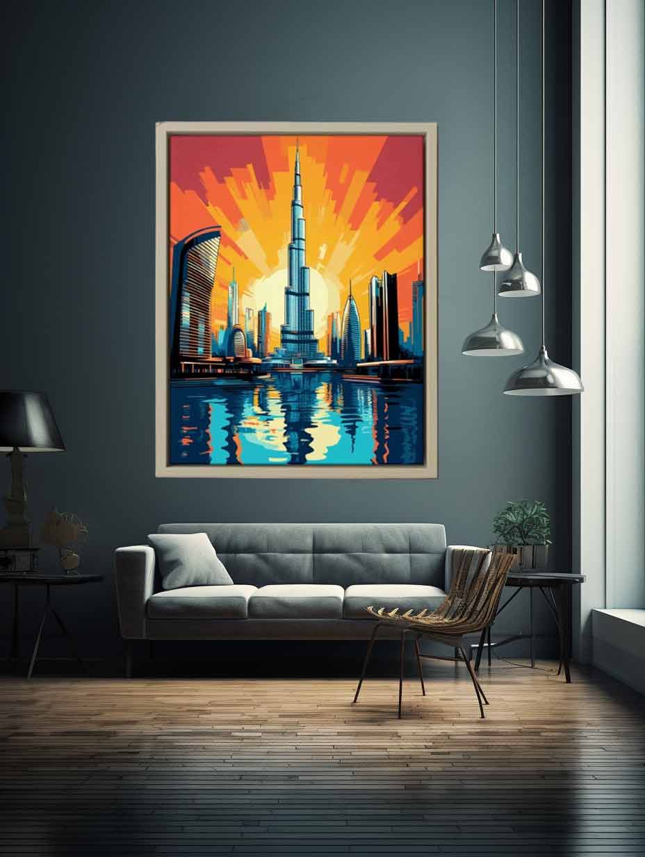 Burj Khalifa, Dubai-Pop Art