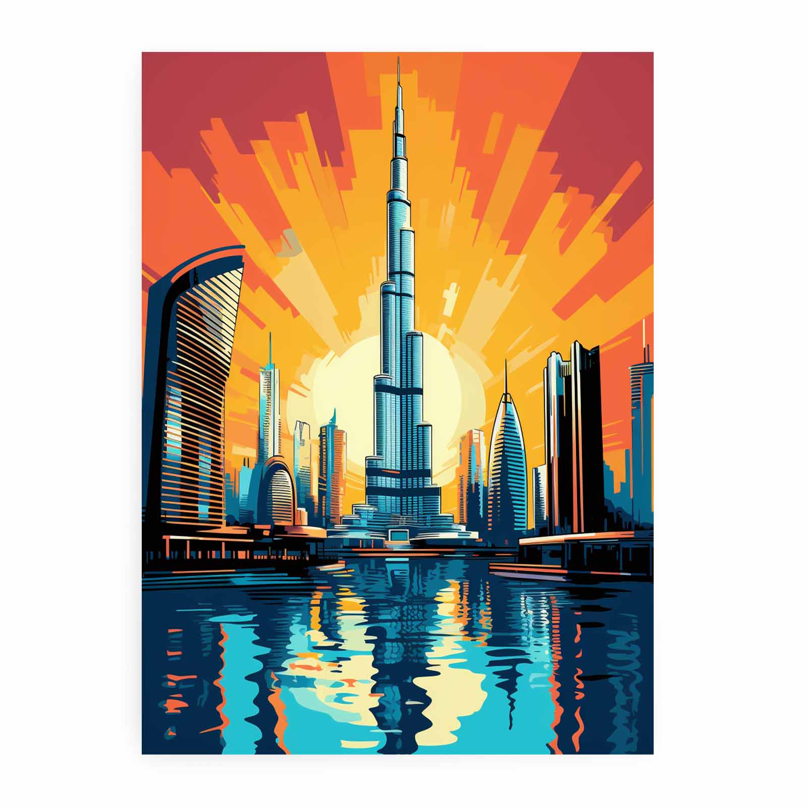 Burj Khalifa, Dubai-Pop Art