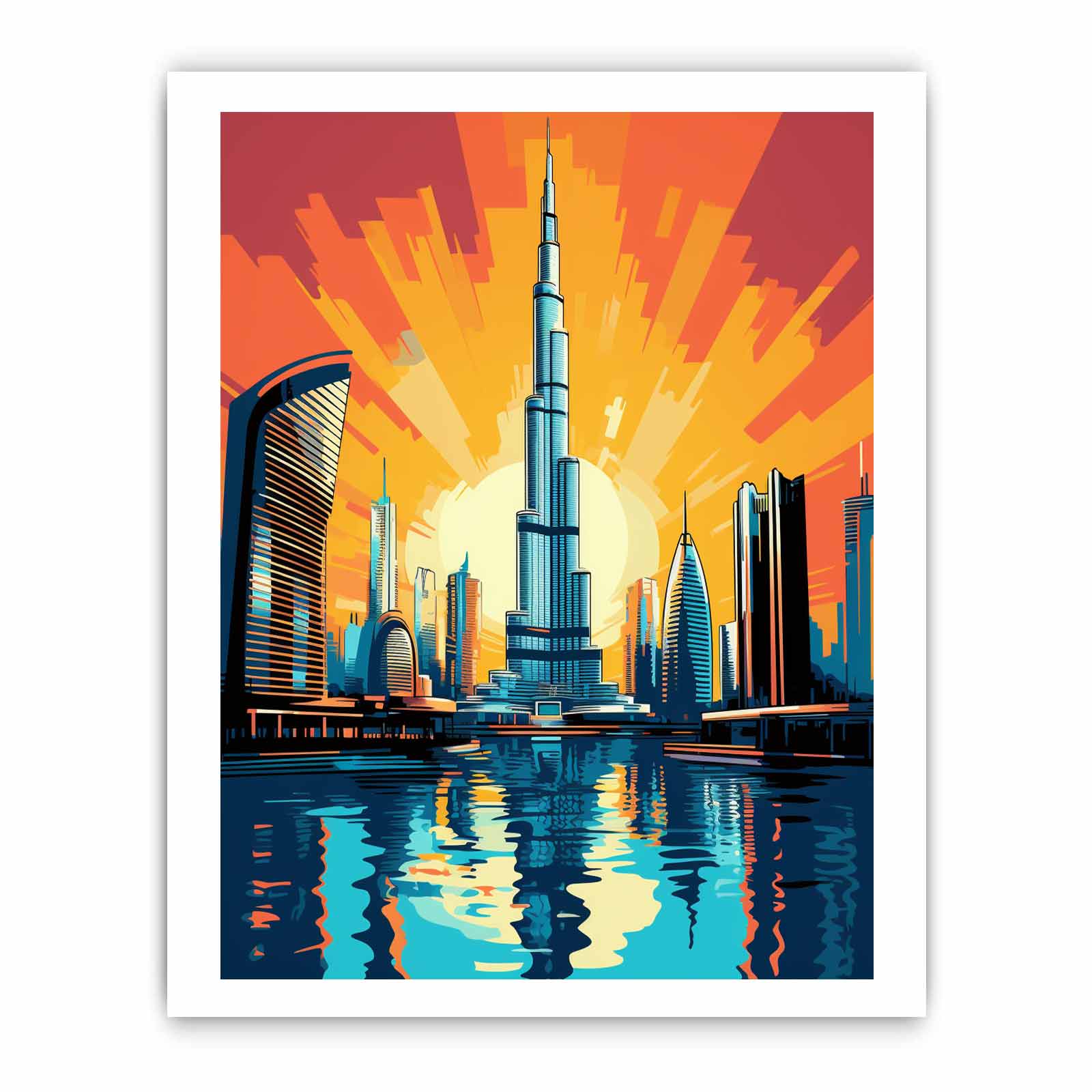 Burj Khalifa, Dubai-Pop Art